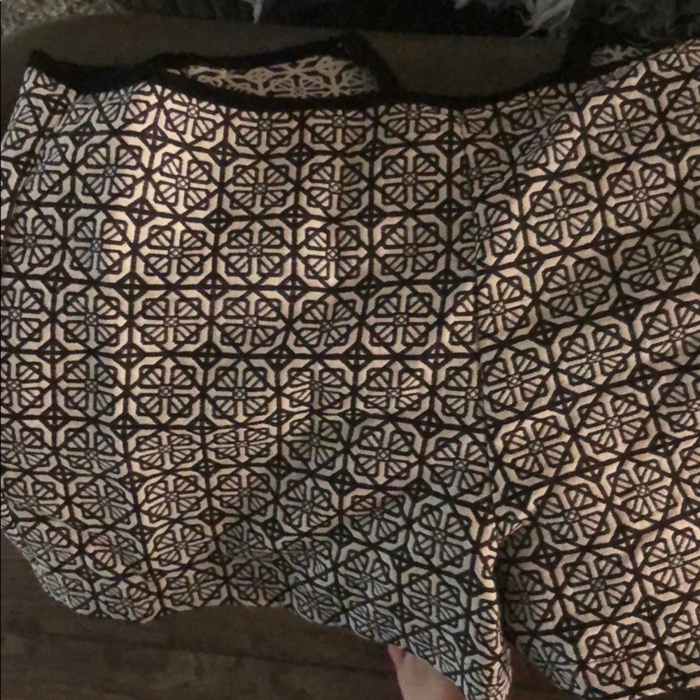 black and white shorts